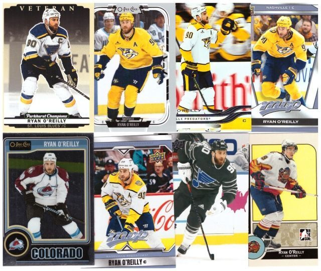 8 x RYAN O´REILLY Avalance, Predators, St. Louis Blues