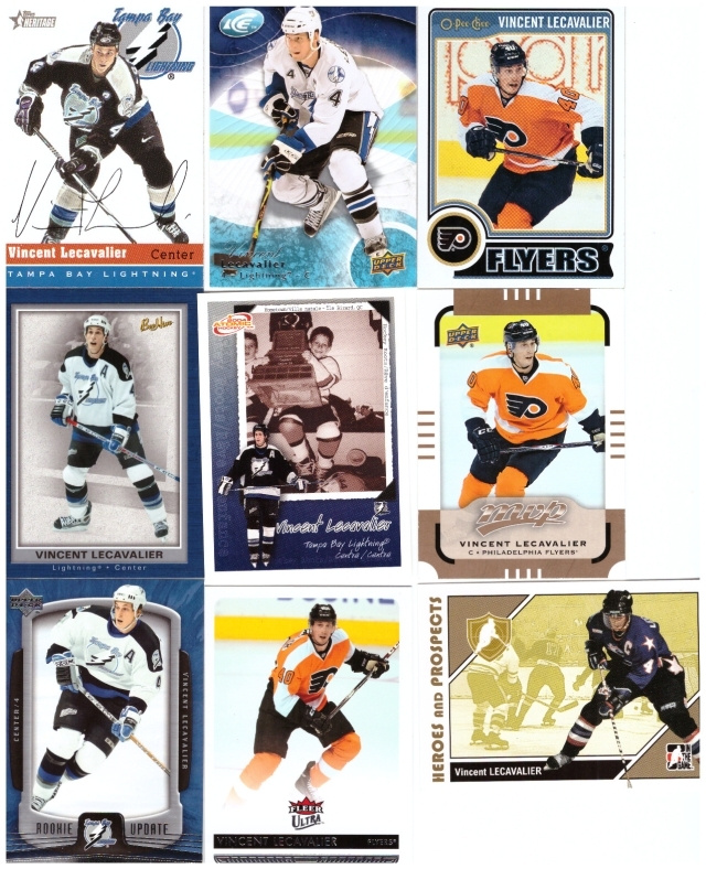 9 x VINCENT LeCAVALIER Tampa Bay, Flyers