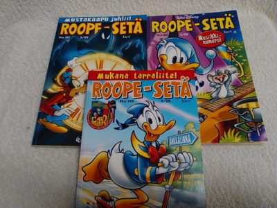 ROOPE-SETÄ  3 kpl  349, 355, 357   HYVÄ