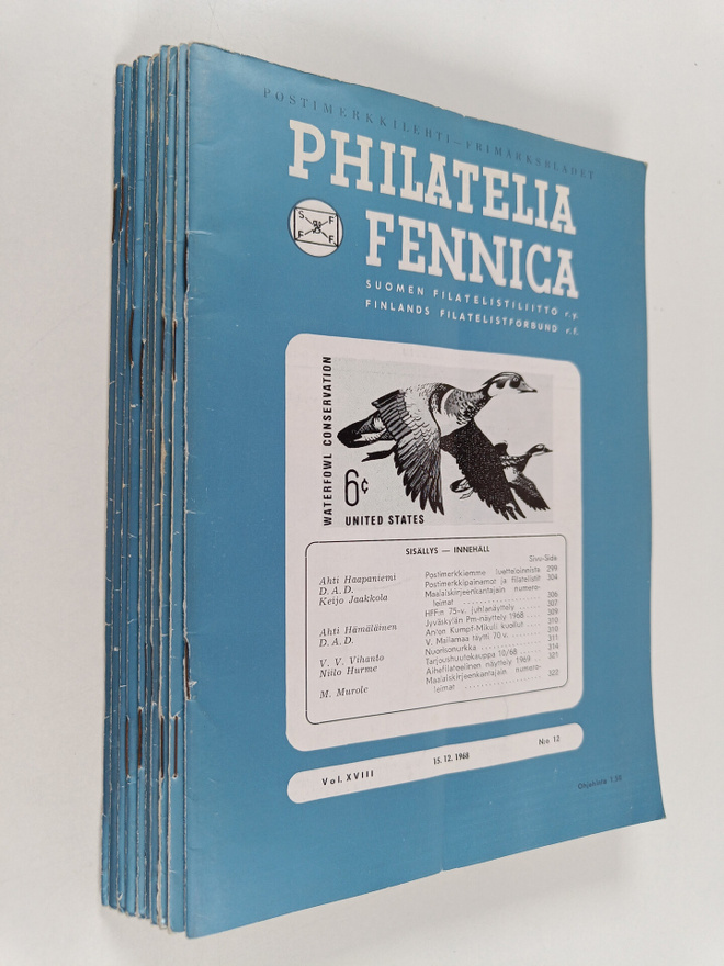 Philatelia Fennica vuosikerta 1968 (numerot 1-12)
