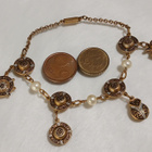 Vintage damascene 1970s rannekoru/nilkkakoru - pikkukuva 5
