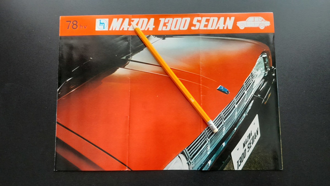Mazda 1300 Sedan auton esite 60-luku
