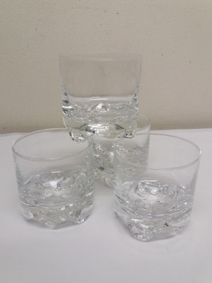 IITTALA, WIRKKALA, GAISSA -LASIT, 4 KPL