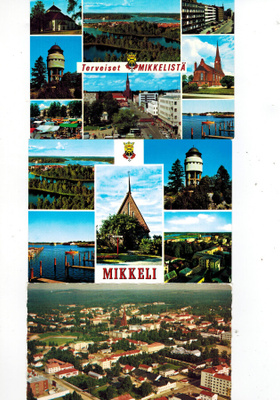 Mikkeli-postikortit 6 kpl