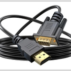 Uusi 1,8 m HDMI - VGA -muunnin / kaapeli #30038 - pikkukuva 1