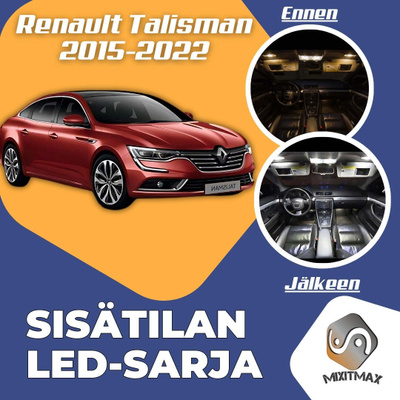 Renault Talisman Sisätilan LED-sarja 18-osainen