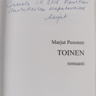Marjut Pesonen : Toinen (signeerattu, tekijän omiste) - pikkukuva 3