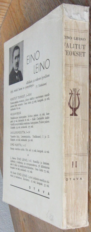 Eino Leino: Näytelmiä - Valitut teokset II,  Otava 1939.