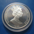 Cook saaret 50 $ hopea olympiaraha Albertville 1989 - PROOF - pikkukuva 2