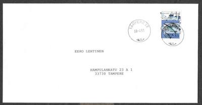 Postilähetys - Kalastus (LAPE 1136) Tampere 52 30.4.1991