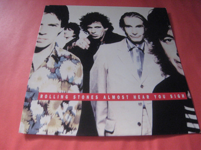 Rolling Stones, single Almost Hear You Sigh (pelkät kannet)