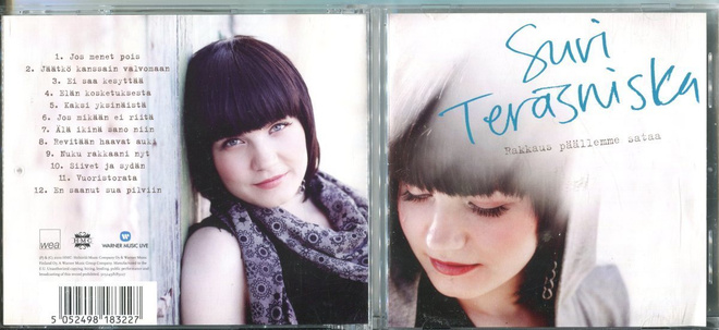 SUVI TERÄSNISKA . CD-LEVY . RAKKAUS PÄÄLLEMME SATAA