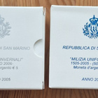 San Marino 2005 5e ja 10e hopeajuhlarahat Proof - pikkukuva 3