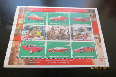 FERRARI POSTIMERKKIARKKI