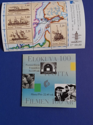 Elokuva 100v sekä Laivat POSTIMERKKIVIHKO