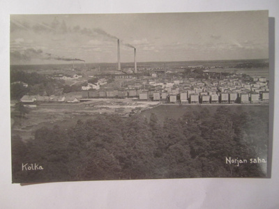 VANHA Postikortti Kotka 1950-l Alkup.Mallikappale
