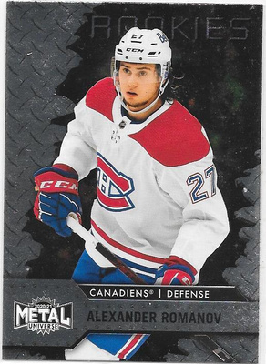 2020-21 Metal Universe Rookies #137 Alexander Romanov , RC