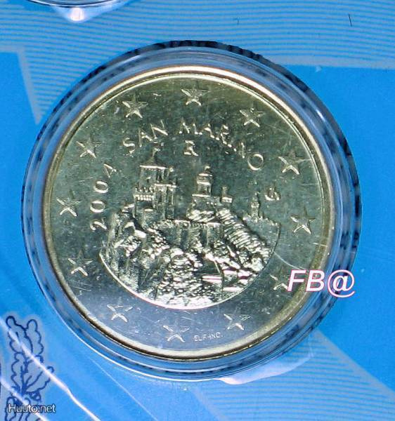 SAN MARINO 50c Vuodelta 2004 BU laatu.