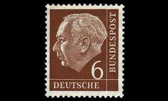 Saksa 180 ** Käyttösarja Heuss 6 Pf (1954)