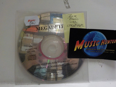 MEGADETH - SWEATING BULLETS RARE PROMO CD