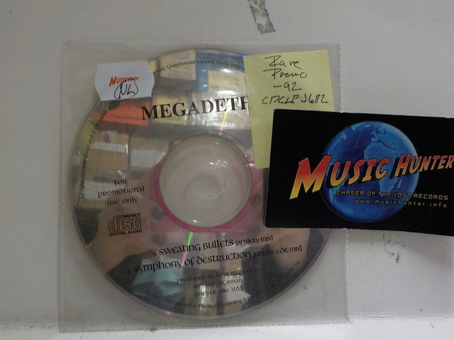 MEGADETH - SWEATING BULLETS RARE PROMO CD