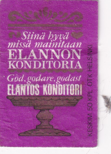 Elannon Konditoria , Siinä hyvä missä mainitaan   s16