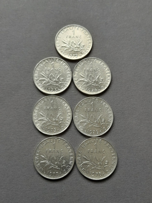 Ranska 1 Franc 1972-1978