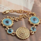 2402 .. 14k Kulta Crystal Style Kaunis .. Rannekoru - pikkukuva 4