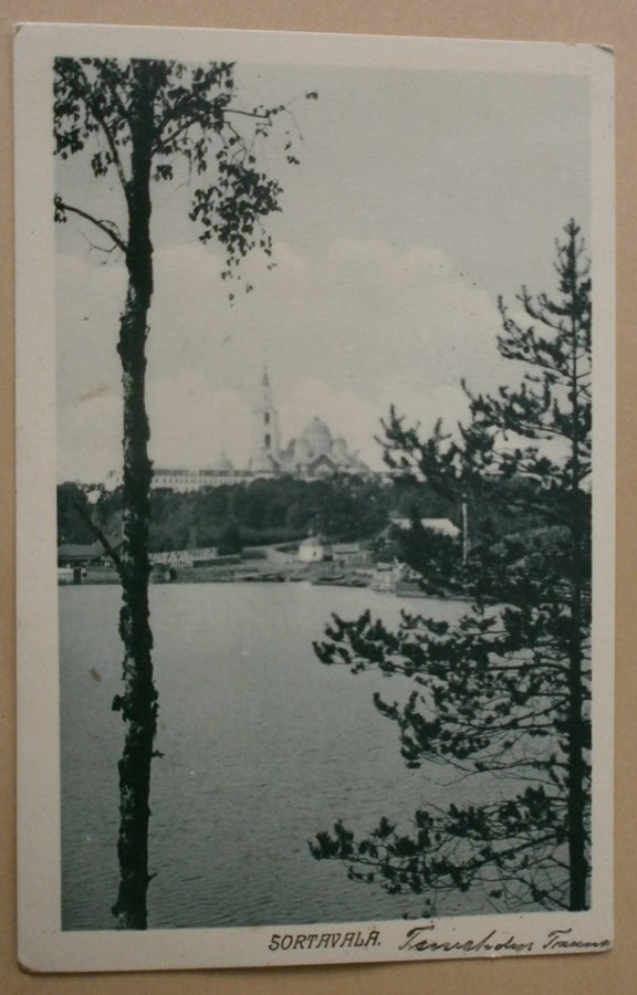 Sortavala, näkymä Valamon luostarisaarelle, mv pk, p. 1912