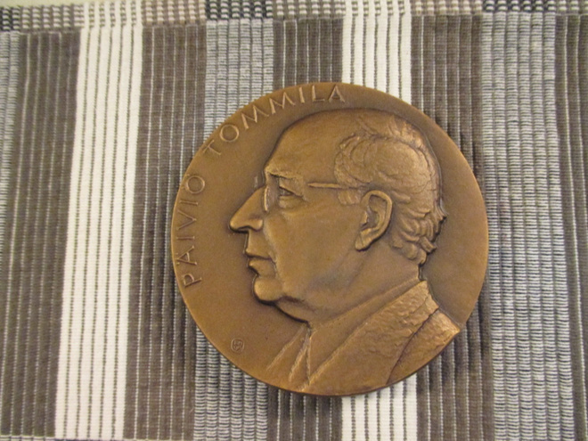 Päiviö Tommila mitali/ Raimo Heino 1995.