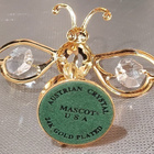 KAUNIS AUSTRIAN CRYSTAL MASCOT USA 24 karaattia - pikkukuva 4