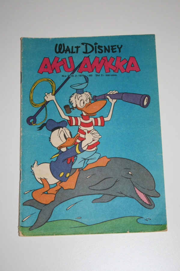 Aku Ankka no7,15,20,34/1970 ,no46/1973