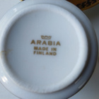 Upea Arabia mokkakuppi setti 12 kuppia ja asettia kulta - pikkukuva 5