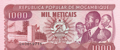 Mozambique 1.000 Meticais 1989 P132c #393