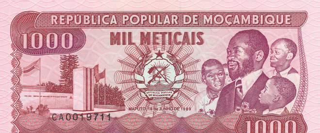 Mozambique 1.000 Meticais 1989 P132c #393