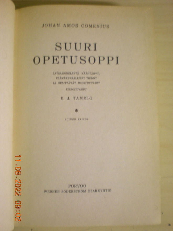 Johan Amos Comenius: Suuri opetusoppi
