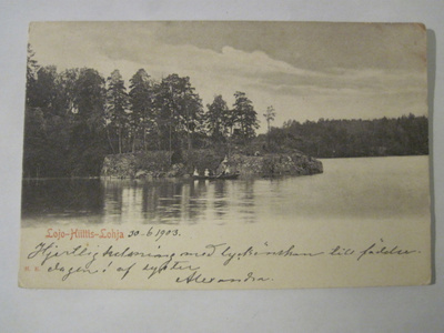 VANHA Postikortti Lohja 1905