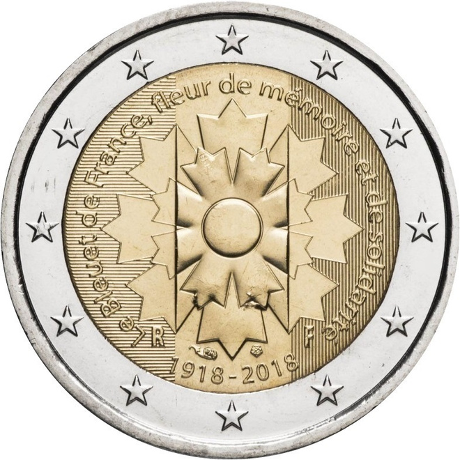 ** RANSKA 2€ 2018 Ruiskaunokki pillerissä **