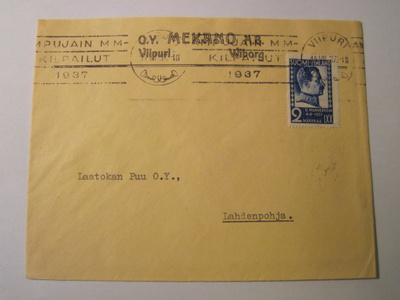 VANHA Firmakuori Mekano Oy Viipuri 1937
