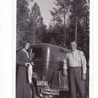 VANHA Valokuva UPEA Auto 1930-l 6 x 9 cm - pikkukuva 1