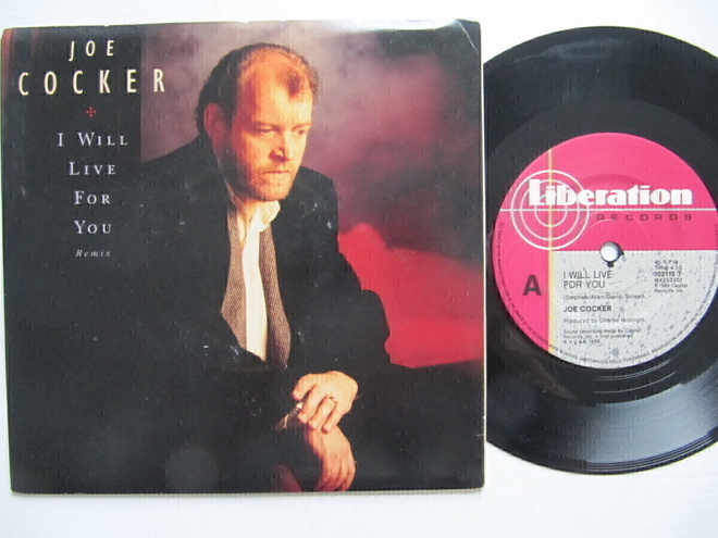 Joe Cocker I Will Live For You (Remix) 7" sinkku Australia