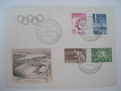 XV Olympia 3.8.52 Helsingin Olympialaiset  (ix)