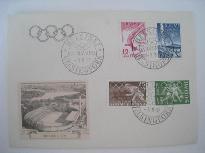 XV Olympia 3.8.52 Helsingin Olympialaiset  (ix)