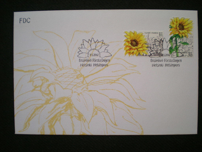 FDC Auringonkukat 7.5.2012 - LaPe 2170-2171