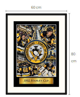Uusi Pittsburgh Penguins NHL art print Limited Edition