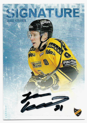 2016-17 Cardset Signature Janne Keränen
