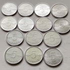 5 p 1977- 1990 al, 14 kpl. circ+unc - pikkukuva 1