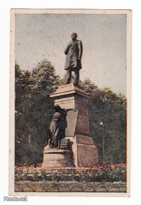 Postikortti, HELSINKI, J L Runebergin muistopatsas