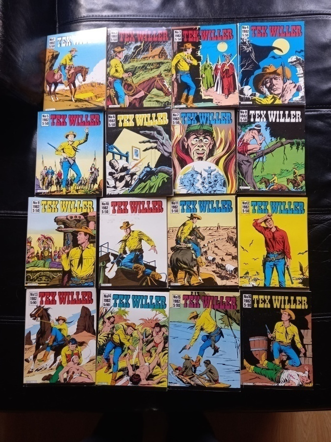 Tex Willer vuosikerta 1982 16 kpl