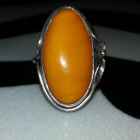 Venäläinen honey egg Meripihka natural antique - pikkukuva 2